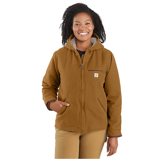 Women's Carhartt Washed Duck Sherpa Lined Jacket