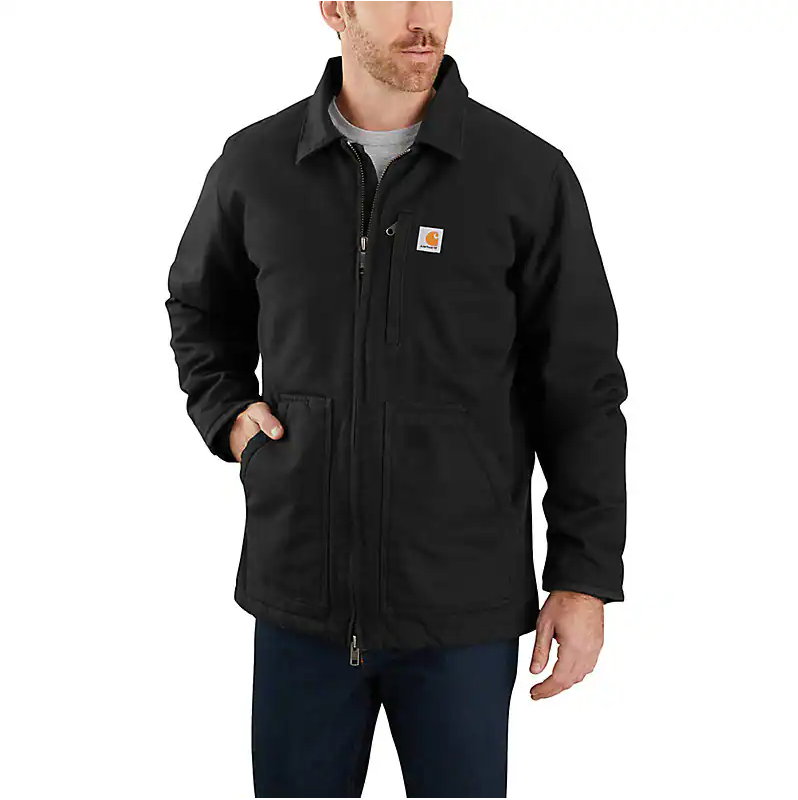 Men's Carhartt Washed Duck Sherpa Lined Coat