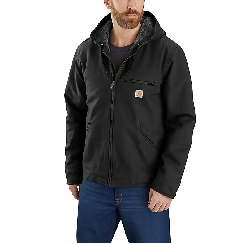 Men's Carhartt Washed Duck Sherpa Lined Jacket