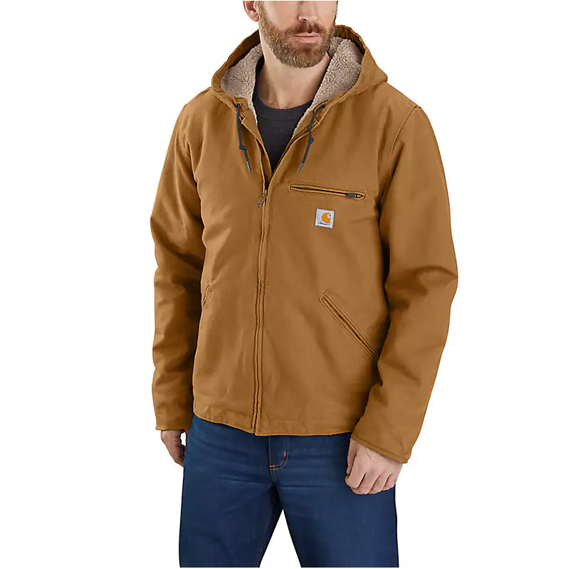 Men's Carhartt Washed Duck Sherpa Lined Jacket