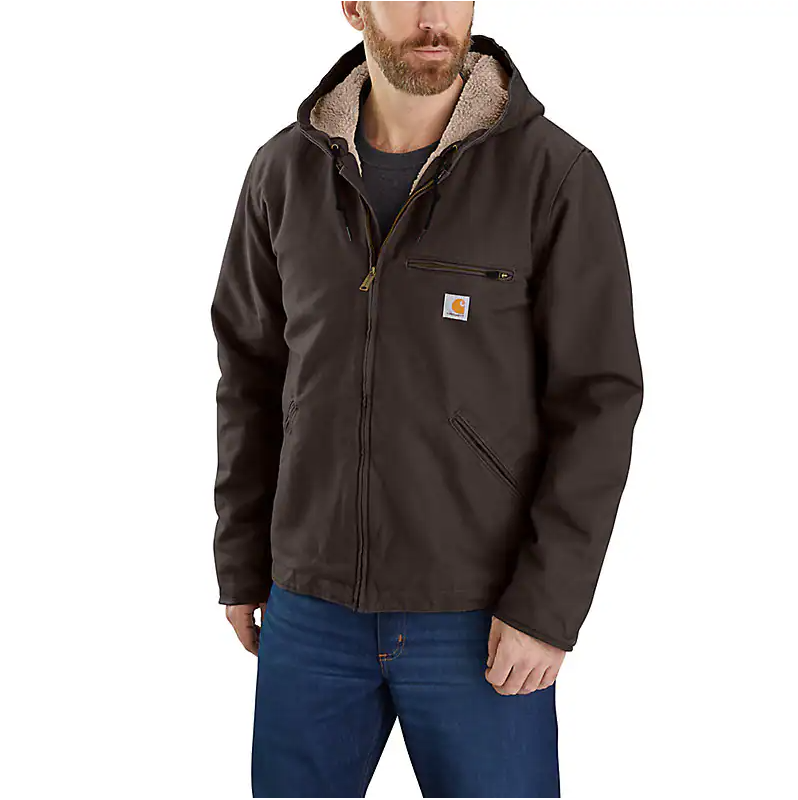 Men's Carhartt Washed Duck Sherpa Lined Jacket