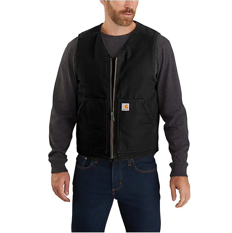 Men's Carhartt Washed Duck Sherpa Lined Vest