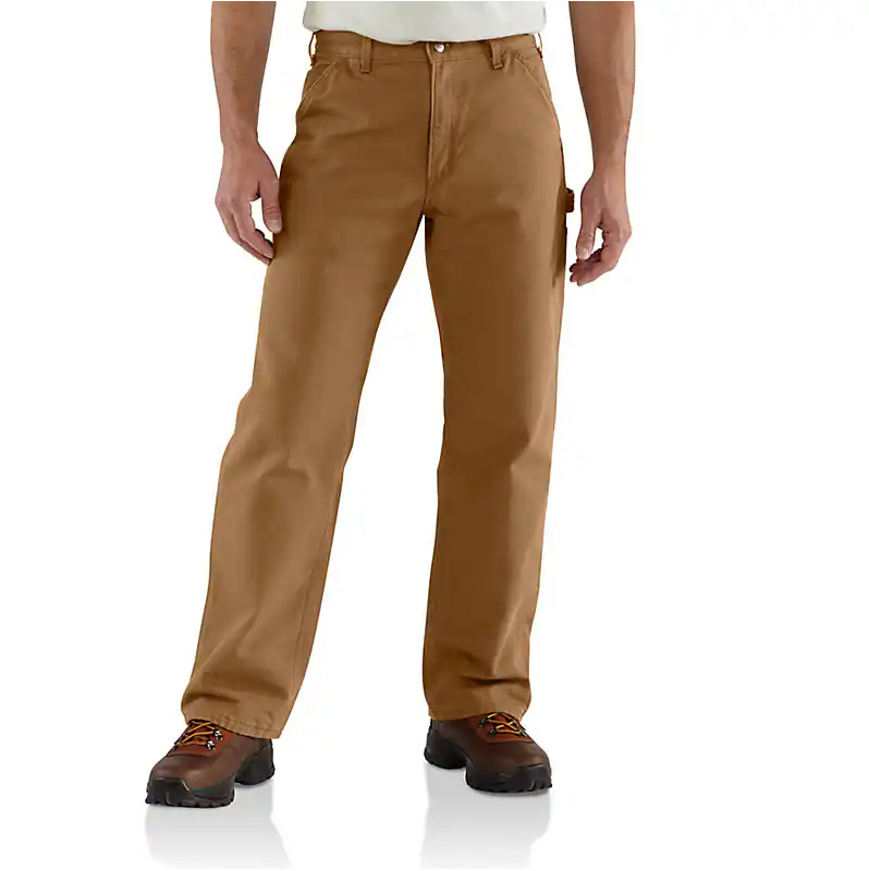 Men's Carhartt Loose Fit Duck Flannel-Lined Utility Work Pant