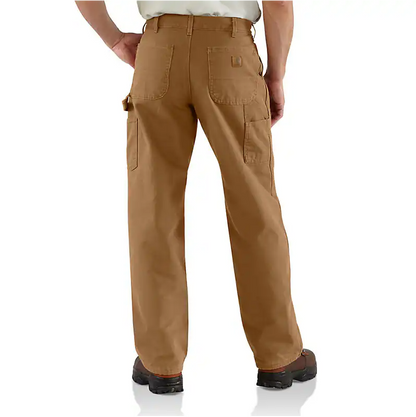 Men's Carhartt Loose Fit Duck Flannel-Lined Utility Work Pant - Bigs
