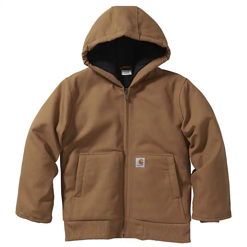 Carhartt Boys' Hooded Quilt-Lined Insulated Duck Jacket (Child & Youth)