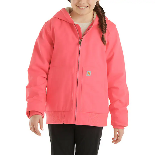 Carhartt Girls' Hooded Insulated Duck Jacket (Child & Youth)