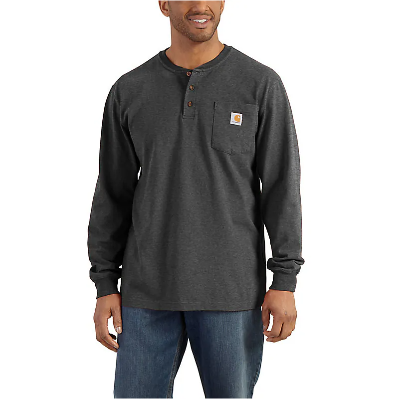 Carhartt Men's Long Sleeve Workwear Henley Shirt