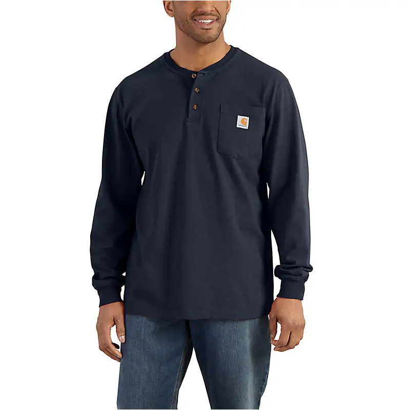 Carhartt Men's Long Sleeve Workwear Henley Shirt