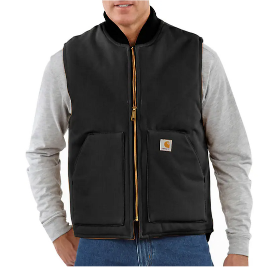 Men's Carhartt Firm Duck Insulated Rib Collar Vest