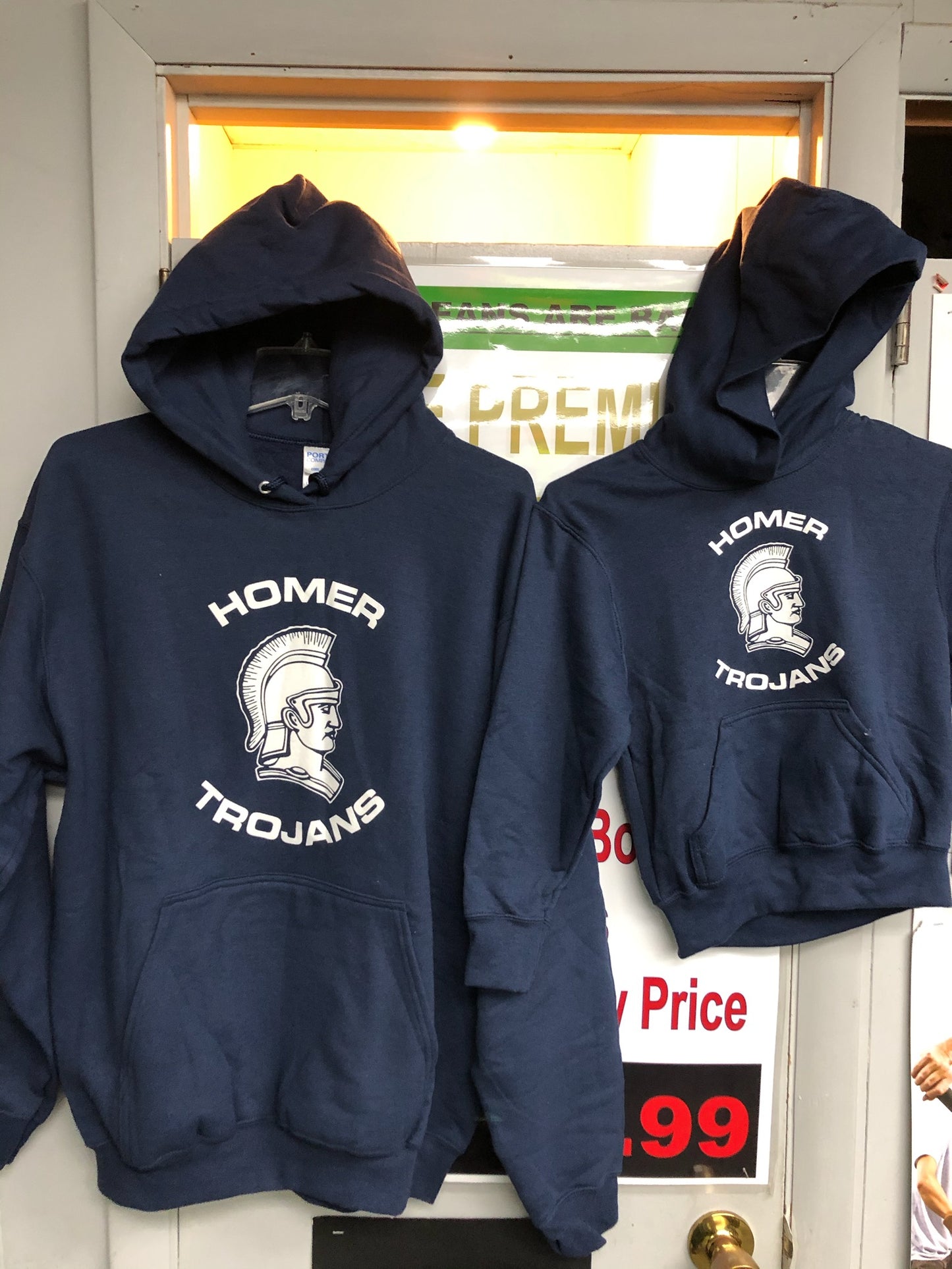 Adult Homer Trojan Pullover Hooded Sweatshirt