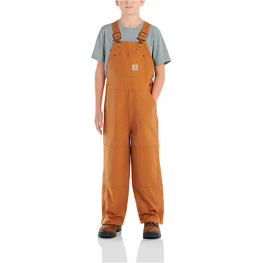 Carhartt Boys' Loose Fit Insulated Canvas Bib Overall (Child & Youth)