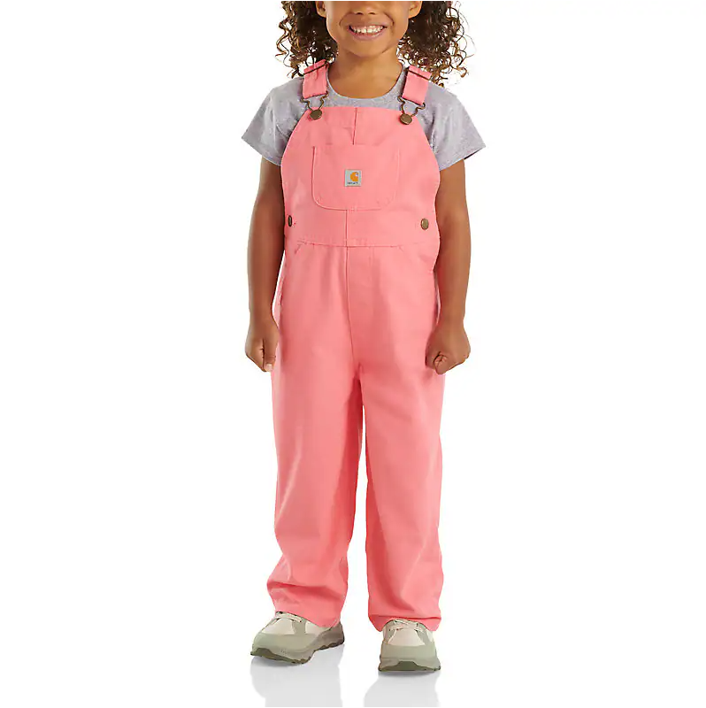 Carhartt Girls' Loose Fit Canvas Bib Overall (Infant & Toddler)