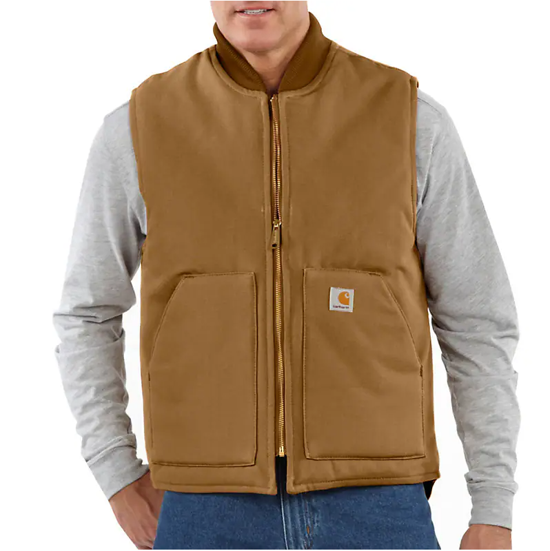 Men's Carhartt Firm Duck Insulated Rib Collar Vest