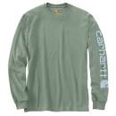 Carhartt Signature Sleeve Logo Long-Sleeve T-Shirt Big - BOTONIC GREEN COLOR