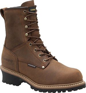 Men's Carolina 8" Steel Toe WP/Insulated Logger Work Boot CA5821